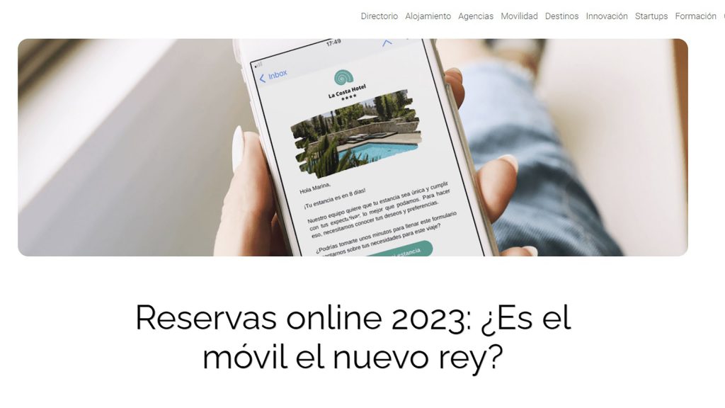 Reservas online 2023: ¿Es el móvil el nuevo rey?