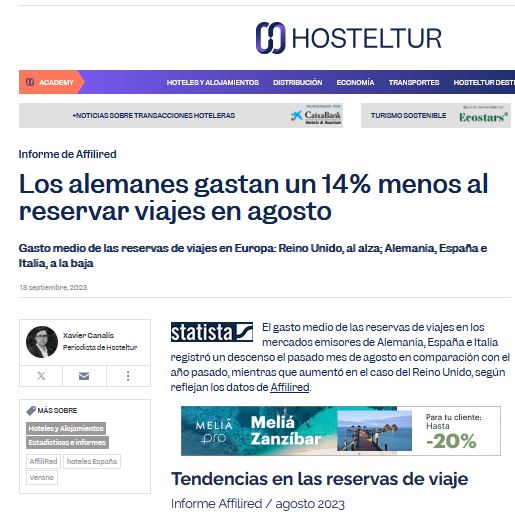 informe affilired en hosteltur