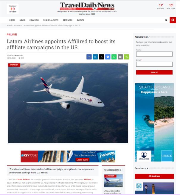 TravelDailyNews_LatamAirlines&Affilired